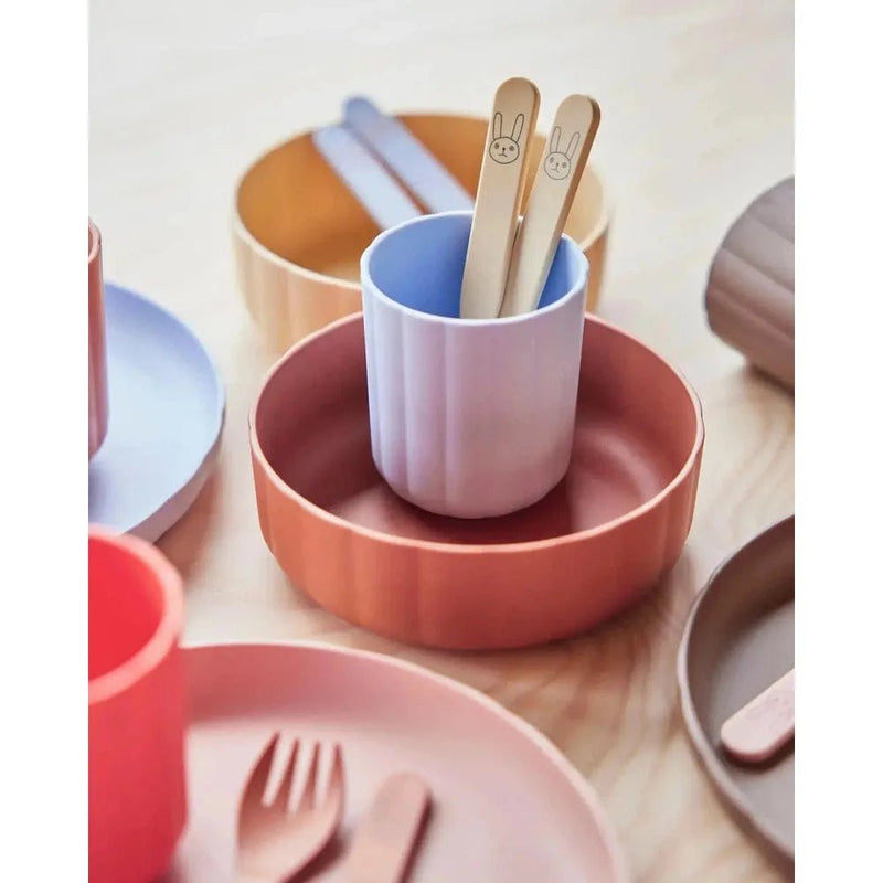 OYOY Pullo Plate & Bowl Rose/Apricot - Studio Play