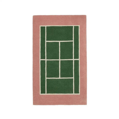 OYOY Tennis Rug Green/Rose - Studio Play