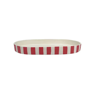 OYOY Toppu Oval Tray Cherry Red - Studio Play