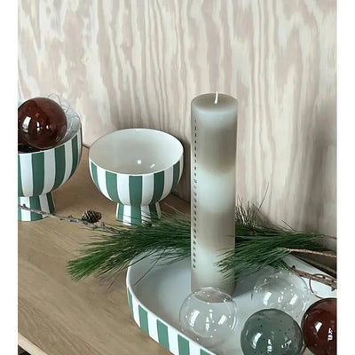 OYOY Toppu Oval Tray Green - Studio Play