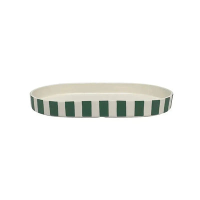 OYOY Toppu Oval Tray Green - Studio Play