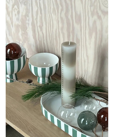 OYOY Toppu Oval Tray Green