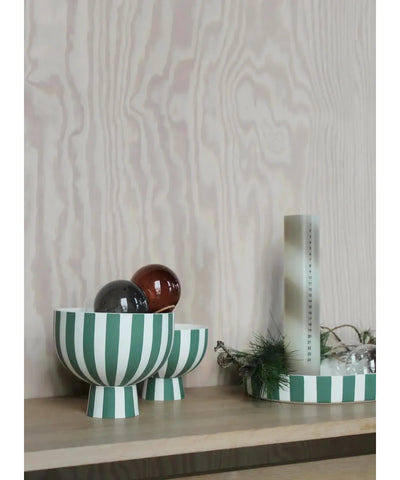 OYOY Toppu Oval Tray Green