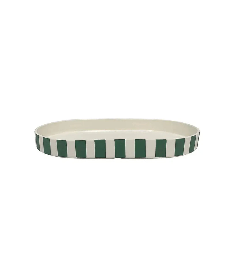 OYOY Toppu Oval Tray Green