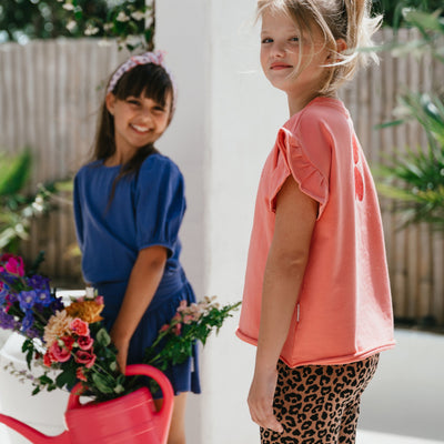 Petit Blush Puff Sleeve Blouse Marlin