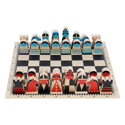 Petit Collage Chess Set On The Move