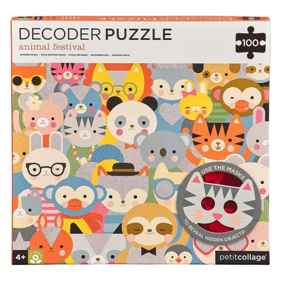 Petit Collage Decodeerpuzzel Dierenfestival - Studio Play