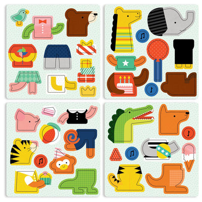 Petit Collage Magnetic Play Se On The Go Party Animals