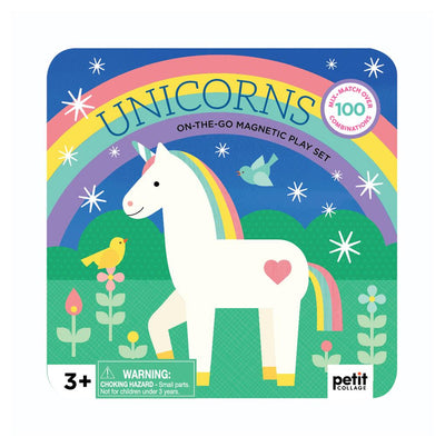 Petit Collage Magnetic Play Se On The Go Unicorns