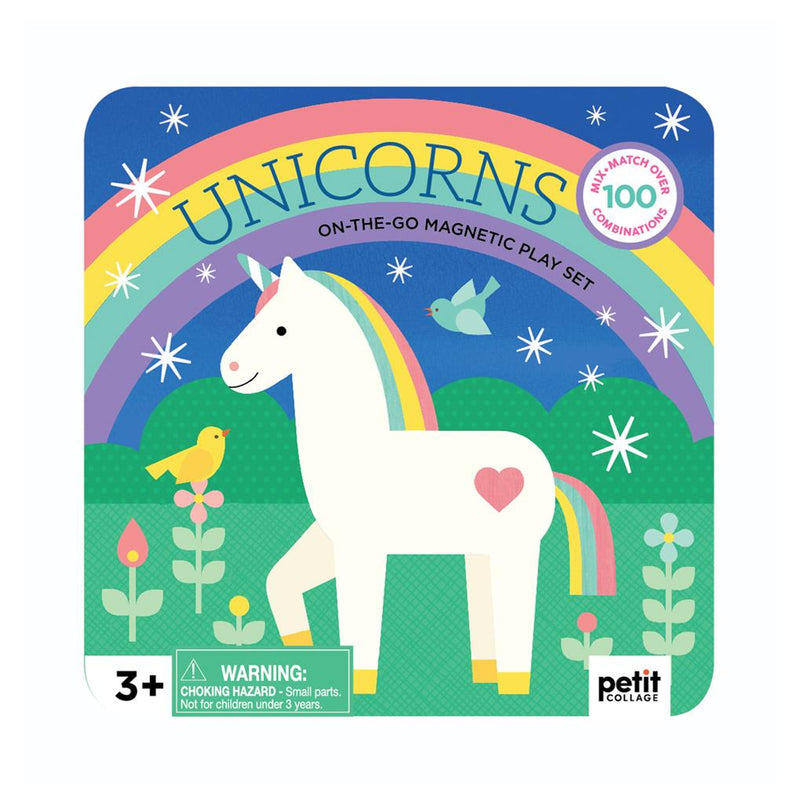 Petit Collage Magnetic Play Se On The Go Unicorns