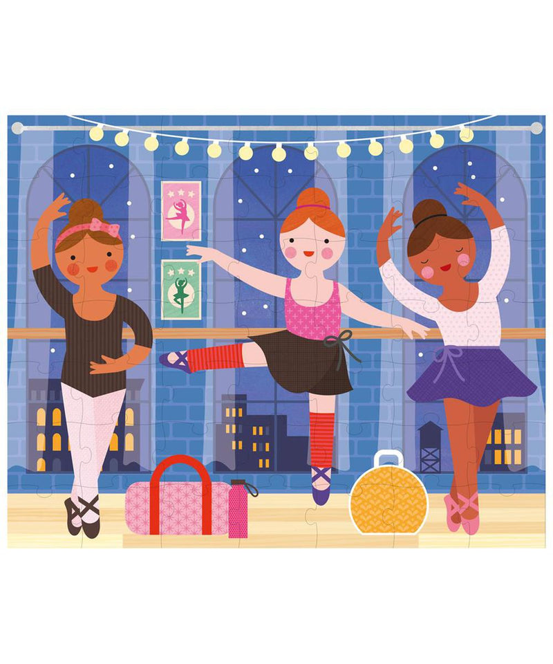Petit Collage Tweezijdige Puzzel On-The-Go Ballerina
