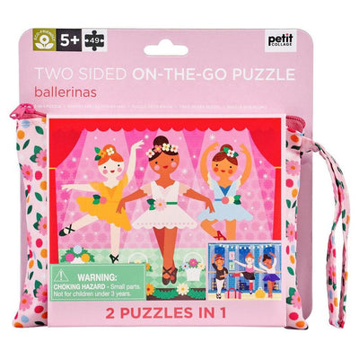 Petit Collage Tweezijdige Puzzel On - The - Go Ballerina - Studio Play
