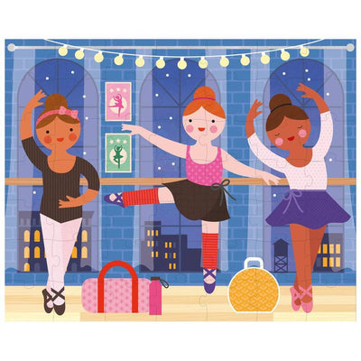 Petit Collage Tweezijdige Puzzel On - The - Go Ballerina - Studio Play