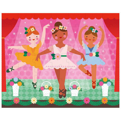 Petit Collage Tweezijdige Puzzel On - The - Go Ballerina - Studio Play