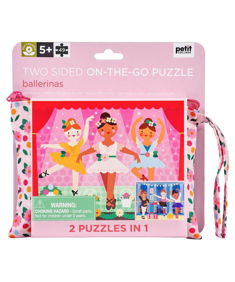 Petit Collage Tweezijdige Puzzel On-The-Go Ballerina