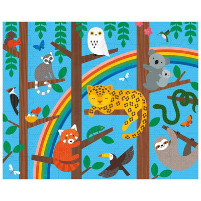Petit Collage Tweezijdige Puzzel On - The - Go Dierenhuishouding - Studio Play