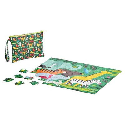 Petit Collage Tweezijdige Puzzel On - The - Go Dierenhuishouding - Studio Play