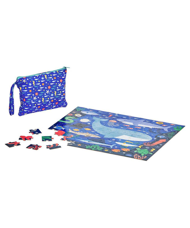 Petit Collage Tweezijdige Puzzel On-The-Go Waterwereld