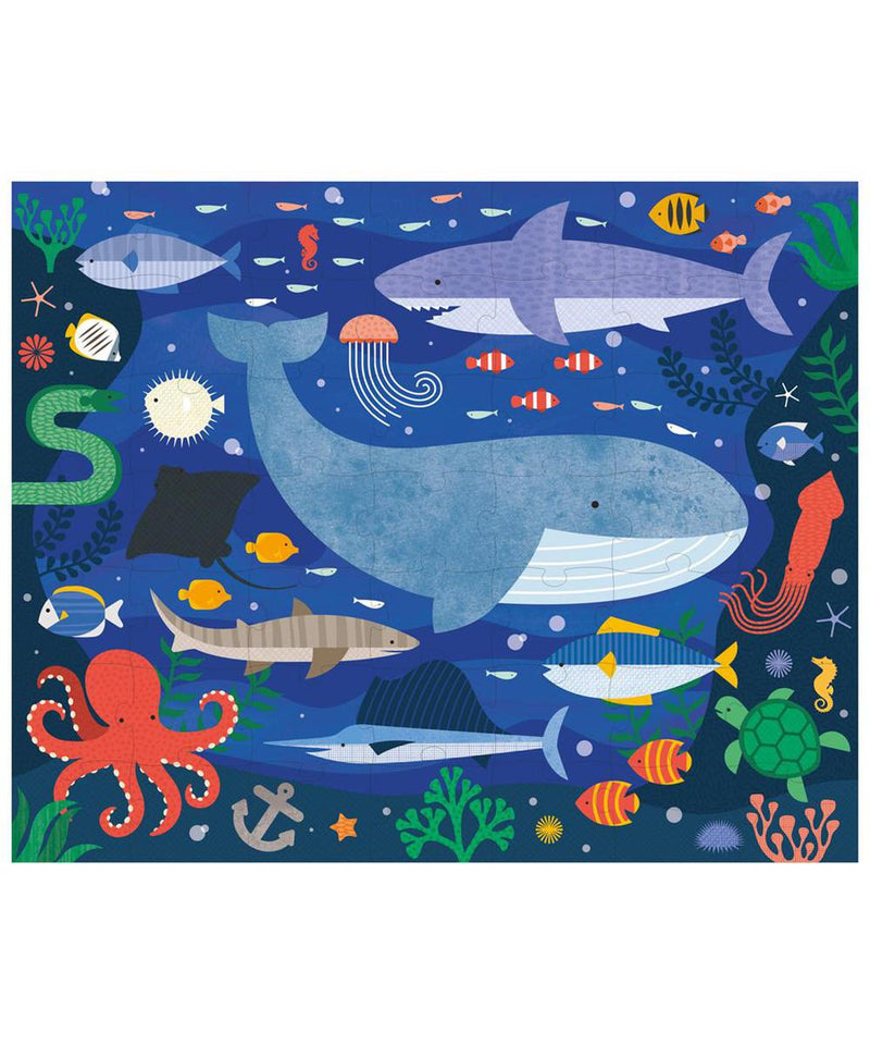Petit Collage Tweezijdige Puzzel On-The-Go Waterwereld