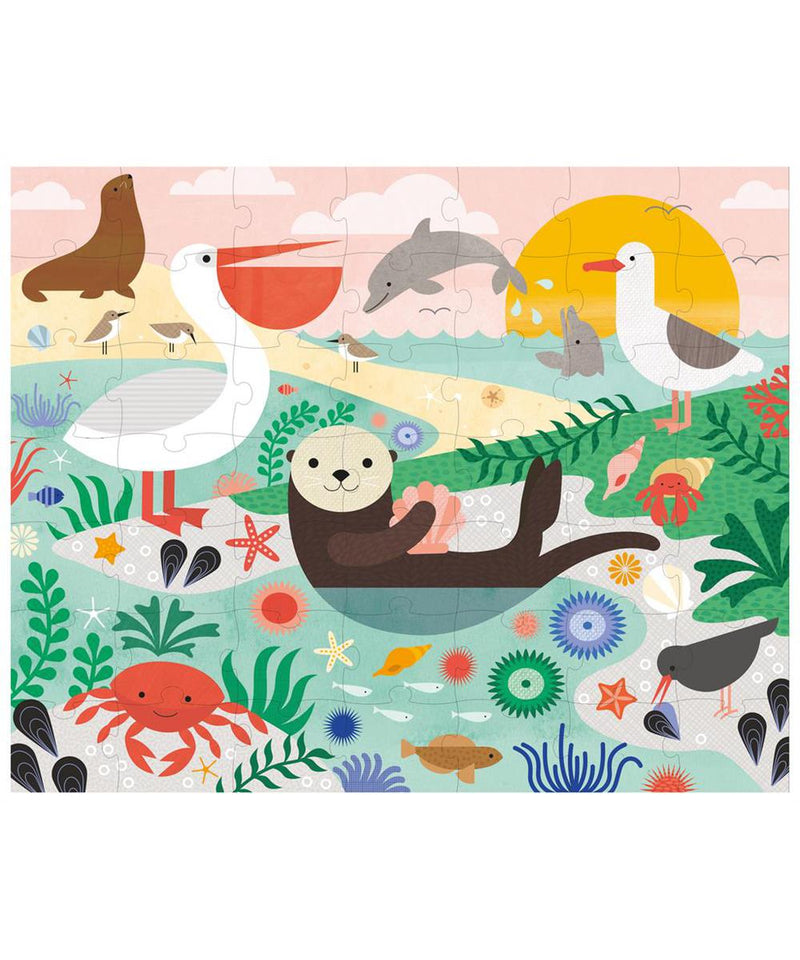 Petit Collage Tweezijdige Puzzel On-The-Go Waterwereld