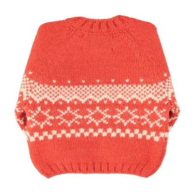 Piupiuchick Baby Jacquard Sweater Red - Studio Play