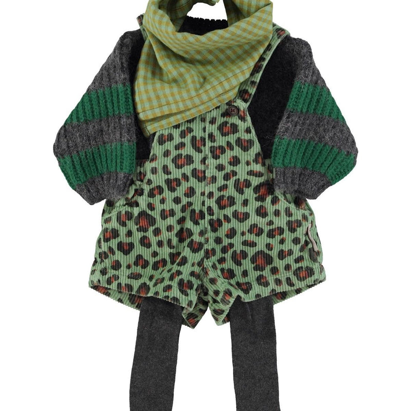 Piupiuchick Baby Knitted Sweater Grey & Green Stripes - Studio Play