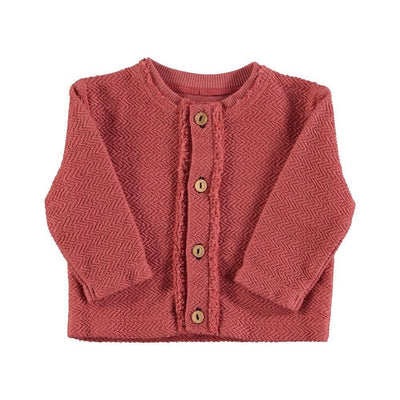 Piupiuchick Baby Newborn Cardigan Old Pink - Studio Play
