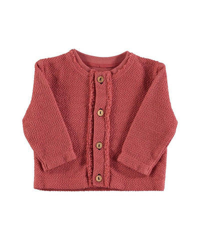 Piupiuchick Baby Newborn Cardigan Old Pink