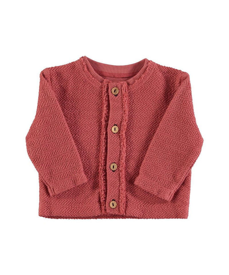 Piupiuchick Baby Newborn Cardigan Old Pink