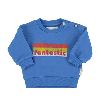 Piupiuchick Baby Sweatshirt Blue With Fantastic Print - Studio Play