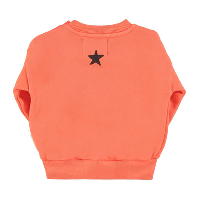 Piupiuchick Baby Sweatshirt Orange With "music" Print - Studio Play