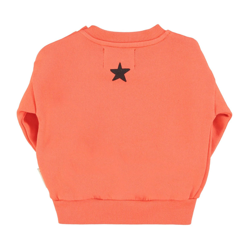 Piupiuchick Baby Sweatshirt Orange With "music" Print - Studio Play