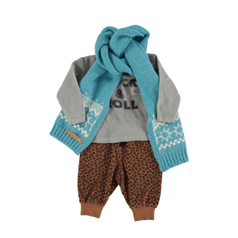 Piupiuchick Baby Terry Cotton Longsleeve T&