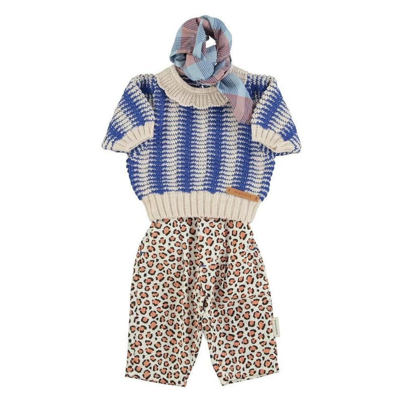Piupiuchick Baby Trousers Ecru Animal Print - Studio Play