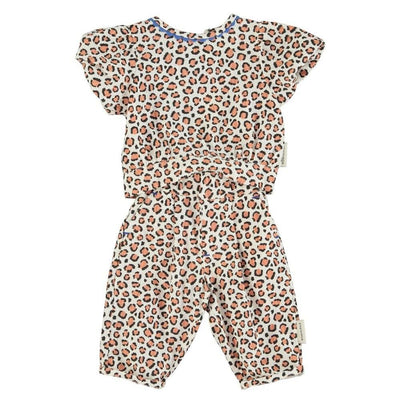 Piupiuchick Baby Trousers Ecru Animal Print - Studio Play