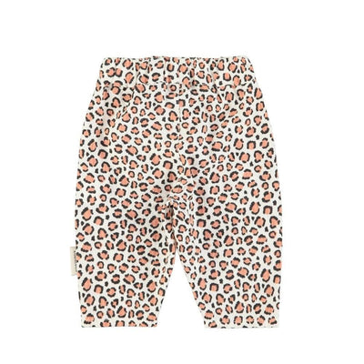 Piupiuchick Baby Trousers Ecru Animal Print - Studio Play