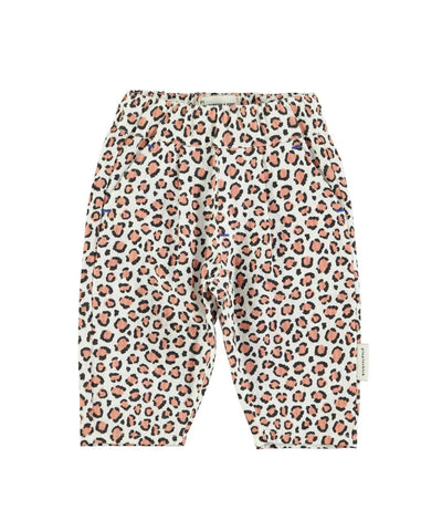 Piupiuchick Baby Trousers Ecru Animal Print
