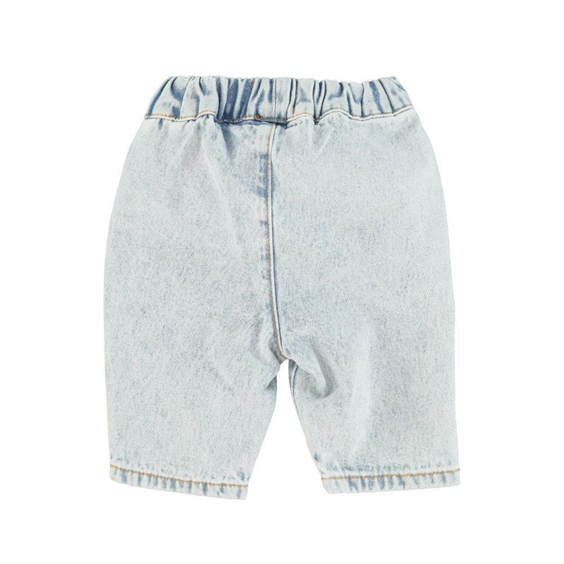 Piupiuchick Baby Trousers Washed Blue Denim - Studio Play
