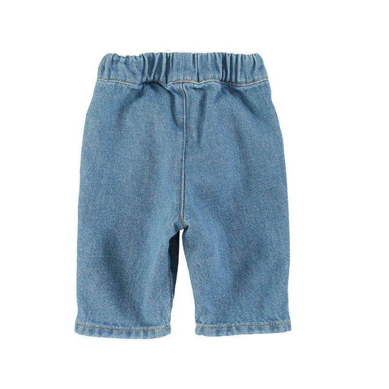 Piupiuchick Baby Trousers Washed Navy Denim - Studio Play