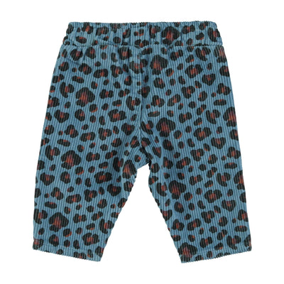 Piupiuchick Baby Unisex Trousers Blue With Animal Print - Studio Play