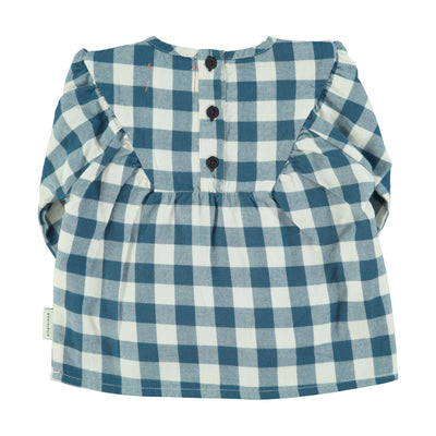 Piupiuchick Blouse Blue & White Checkered - Studio Play