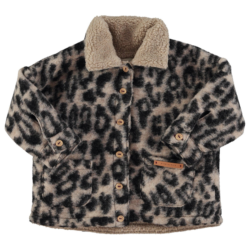 Piupiuchick Jacket Ecru With Animal Print - Studio Play