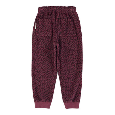 Piupiuchick Jogging Pants Aubergine With Animal Print - Studio Play