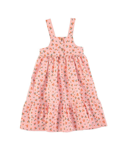 Piupiuchick Long Layered Dress Pink Flowers