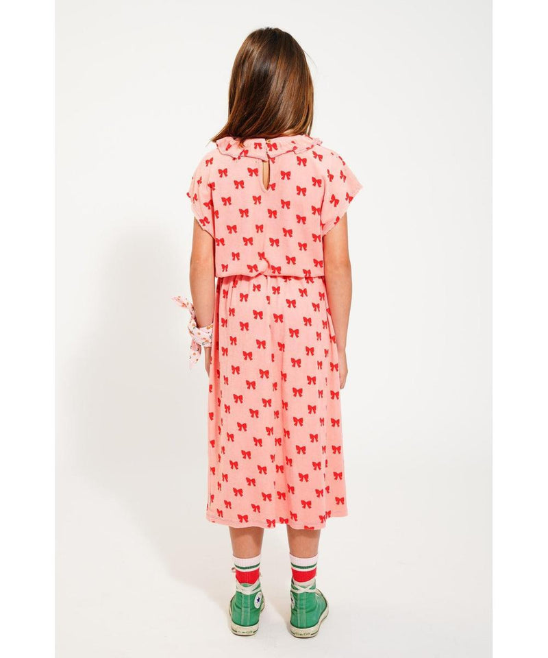 Piupiuchick Long Skirt Pink With Red Bows