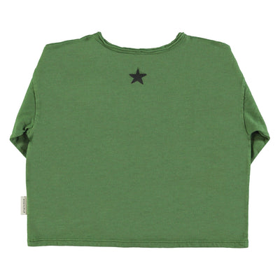 Piupiuchick Longsleeve T'shirt Dark Green With "groupie" Print