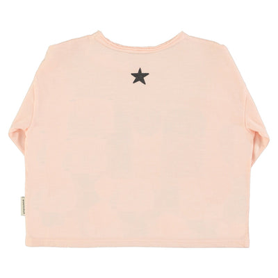 Piupiuchick Longsleeve T'shirt Light Pink With "music" Print