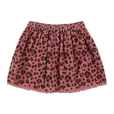 Piupiuchick Short Skirt Pink With Animal Print