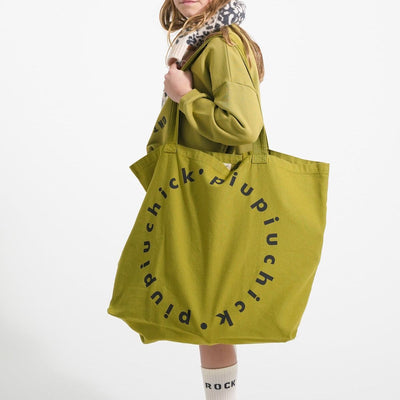 Piupiuchick Sweatshirt Olive Green With Tiger Print - Studio Play