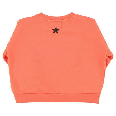 Piupiuchick Sweatshirt Orange With "music" Print